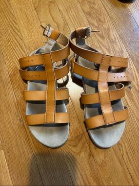 Cat & Jack Girls Tan Strappy Gladiator Sandals